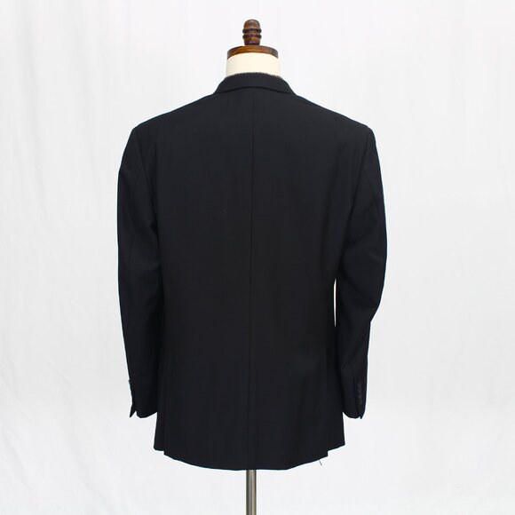 Louis Dell' Olio 41R Black Blazer Sport Coat Jacket 3-Button Solid T929 - Picture 7 of 11